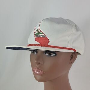 Vintage California Republic Flag White Men's hat